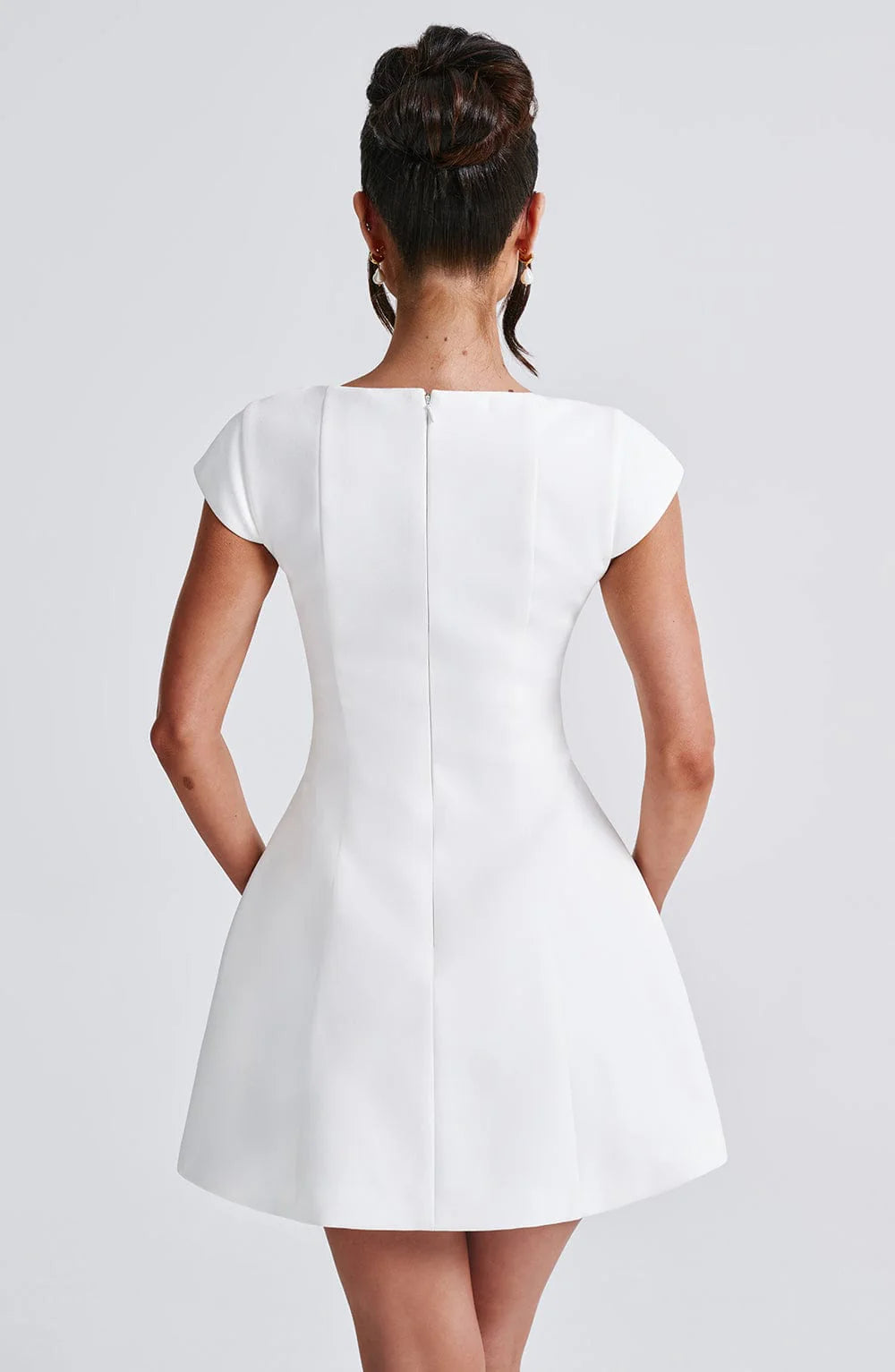 Lena™ - Ivory Mini Dress