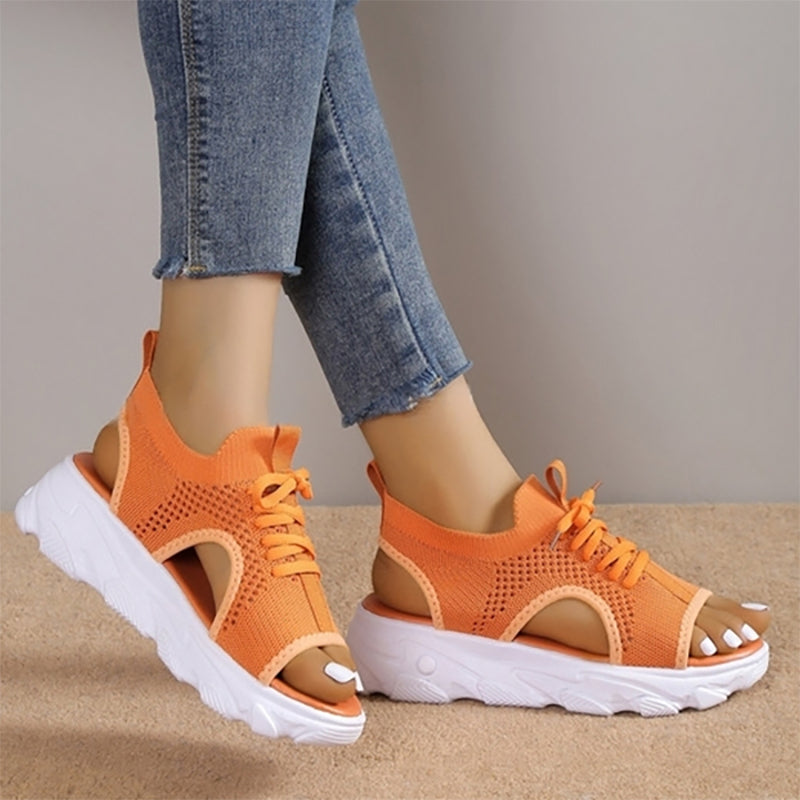 Deluxor™  - Atmungsaktive Plateausandalen